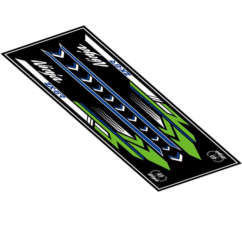 Kawasaki Ninja – tapis d'exposition de Moto, antidérapant, pour Garage, course personnalisée, Parkin