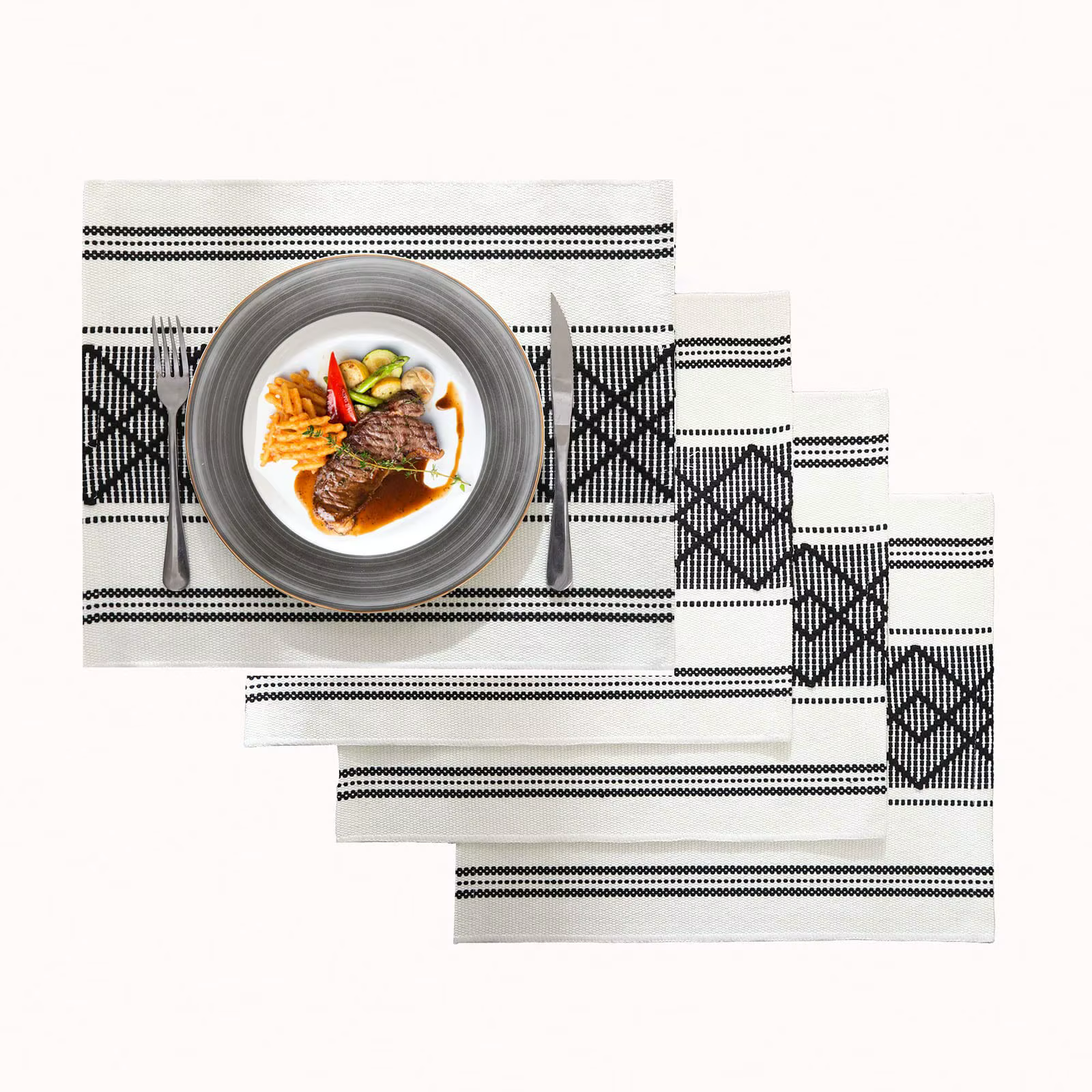 Napperons épais élégants pour décor de Table à manger, tapis de Table résistants à la chaleur, ensem