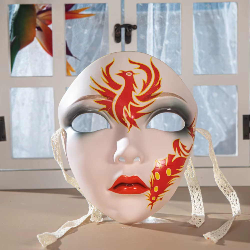 Masque facial complet pour femme, belle femme, accessoires de fête de Style ancien chinois, masque d