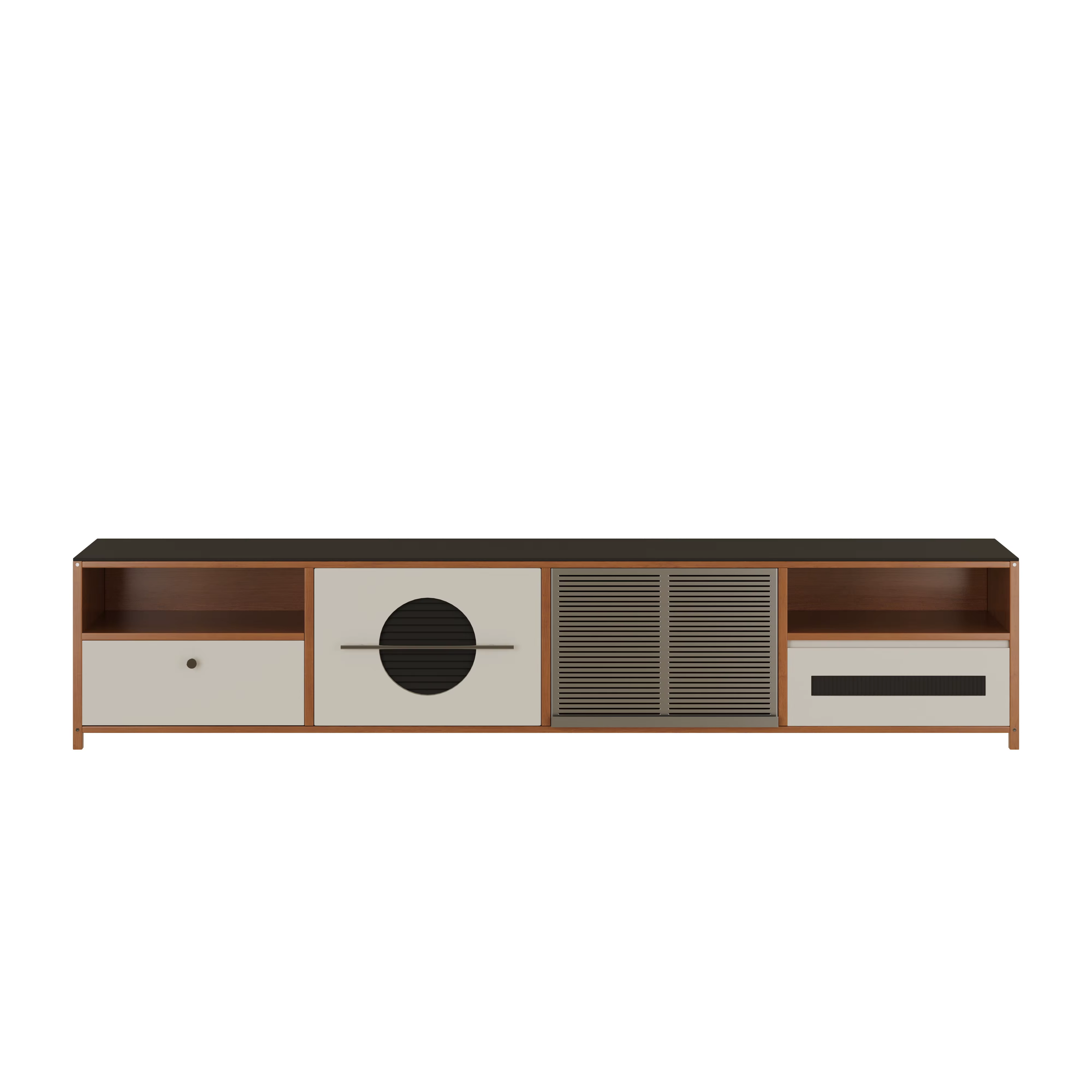 Meuble TV design nordique pour salon, étagère de divertissement, vitrine d'ornement, meuble de télév