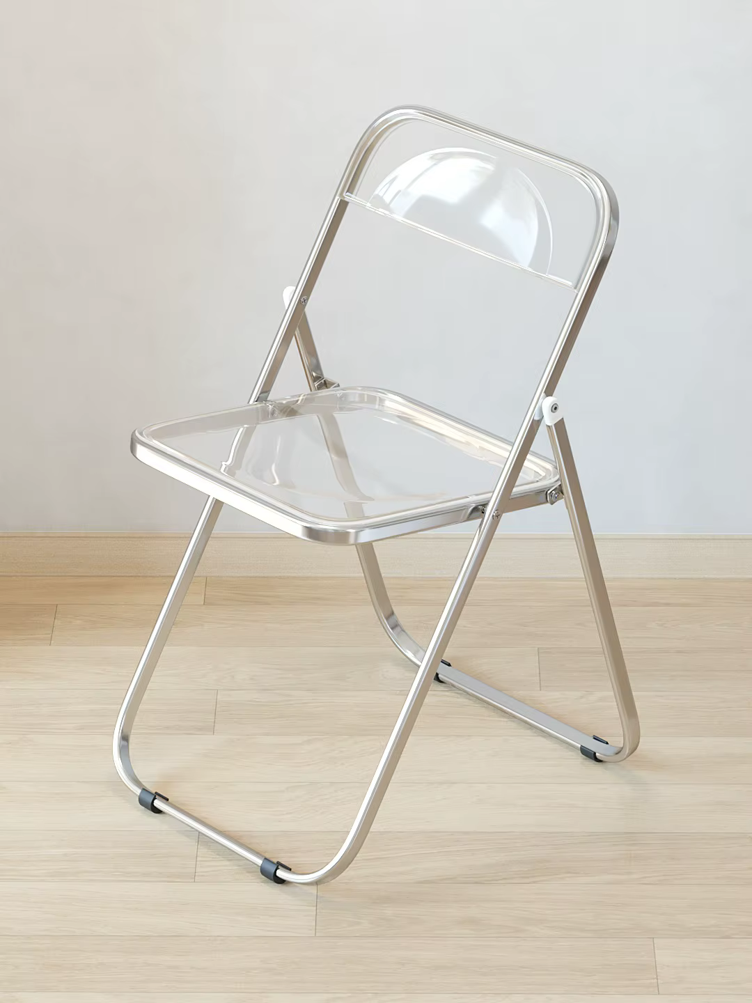 Chaises pliantes en acrylique transparent, chaises simples modernes, meubles de salon, café, maison,