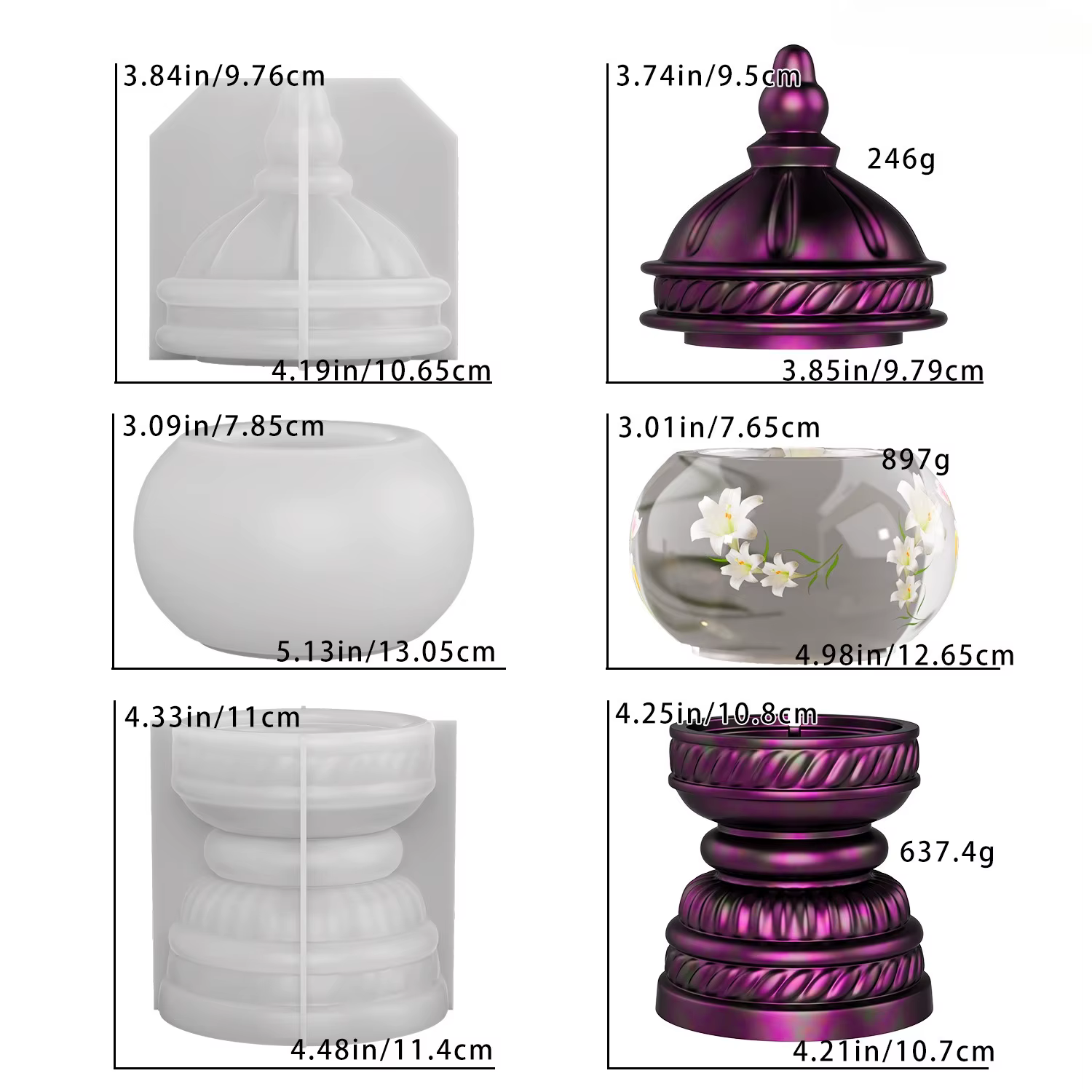 Moule en résine pour lampe de table turque, décoration de lampe de table, ornement de maison, moule 
