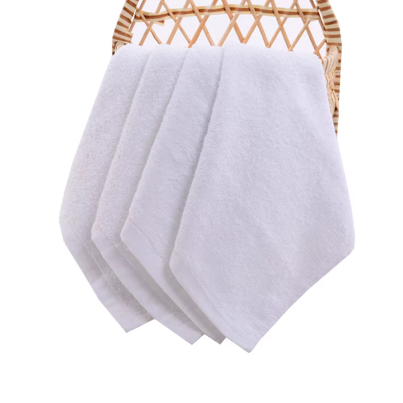 5 pièces petite serviette carrée pur coton maternelle blanc serviette carrée pied thérapie hôtel hôt