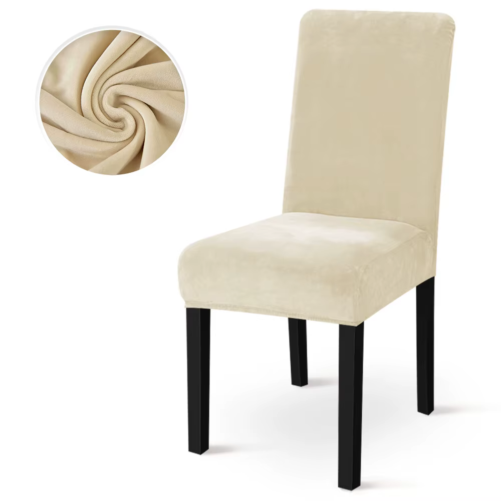 Housse de chaise en velours de luxe, pour salle à manger, mariage, hôtel, Banquet, réglable, Jacquar