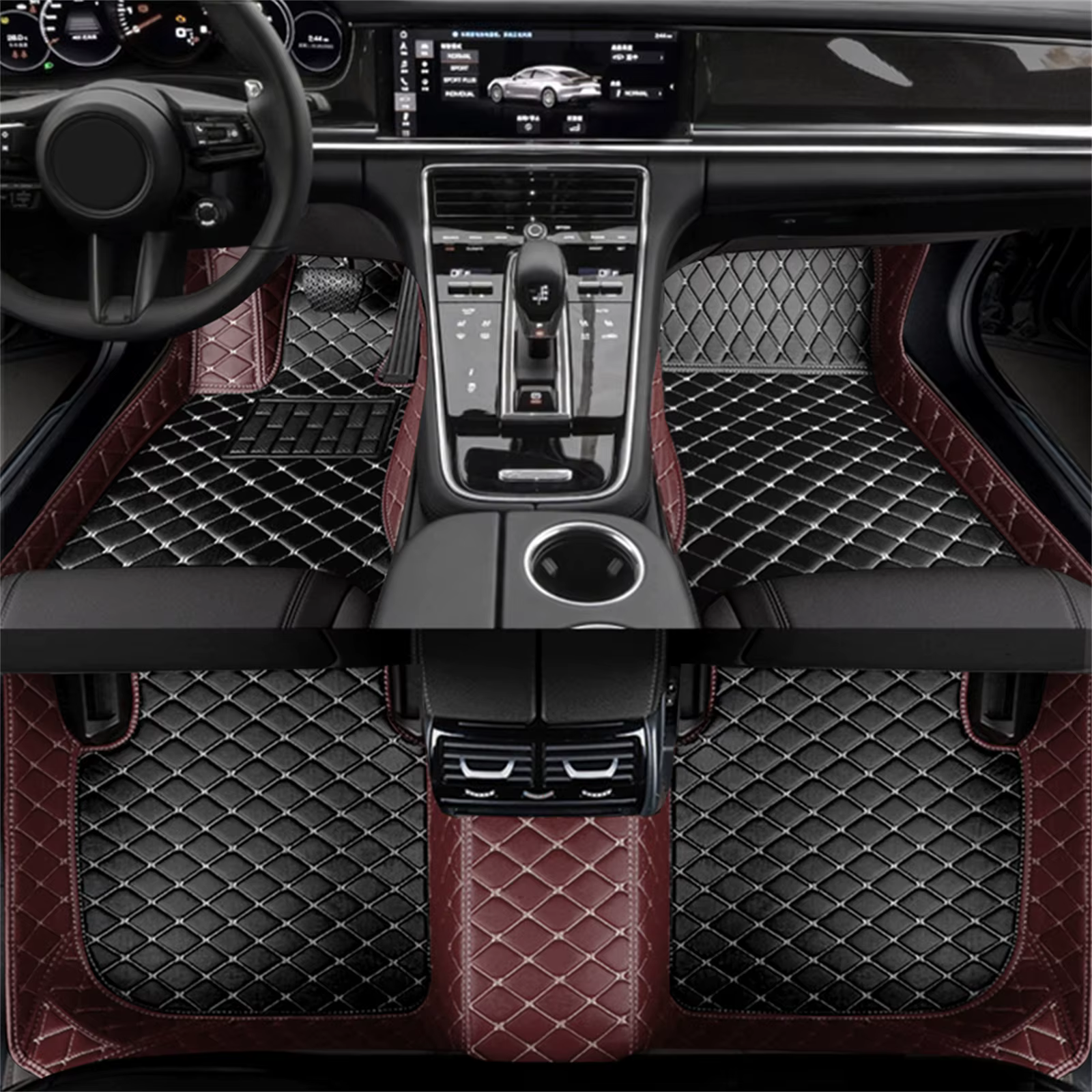 Polymères de sol de voiture personnalisés, cuir Él, accessoires intérieurs, Nissan Qashqai 2020-2023