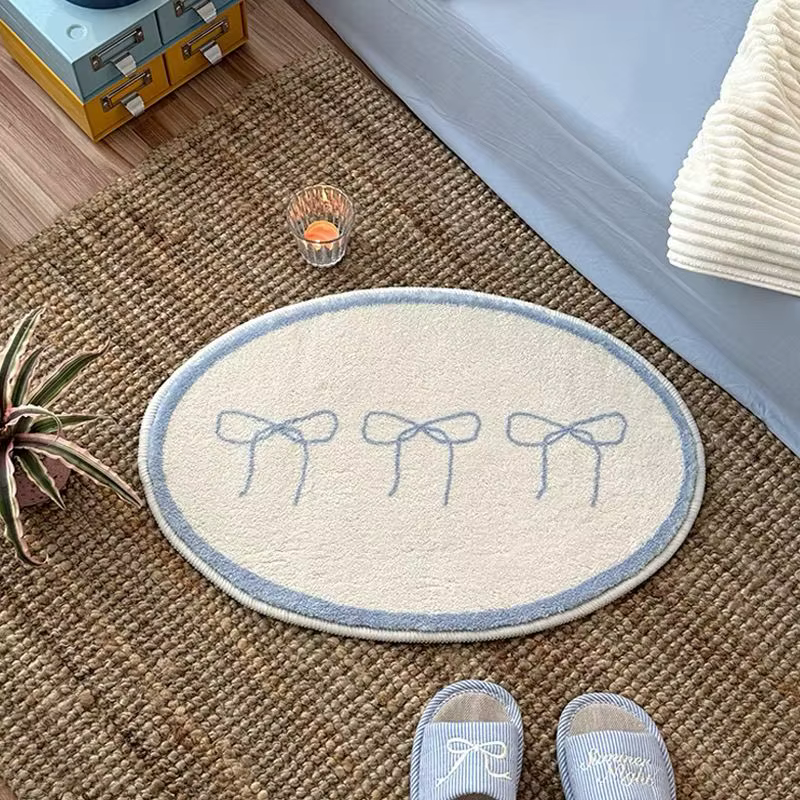 Couverture de chevet en imitation cachemire, arrangement d'arc, pour chambre à coucher, tapis de sol