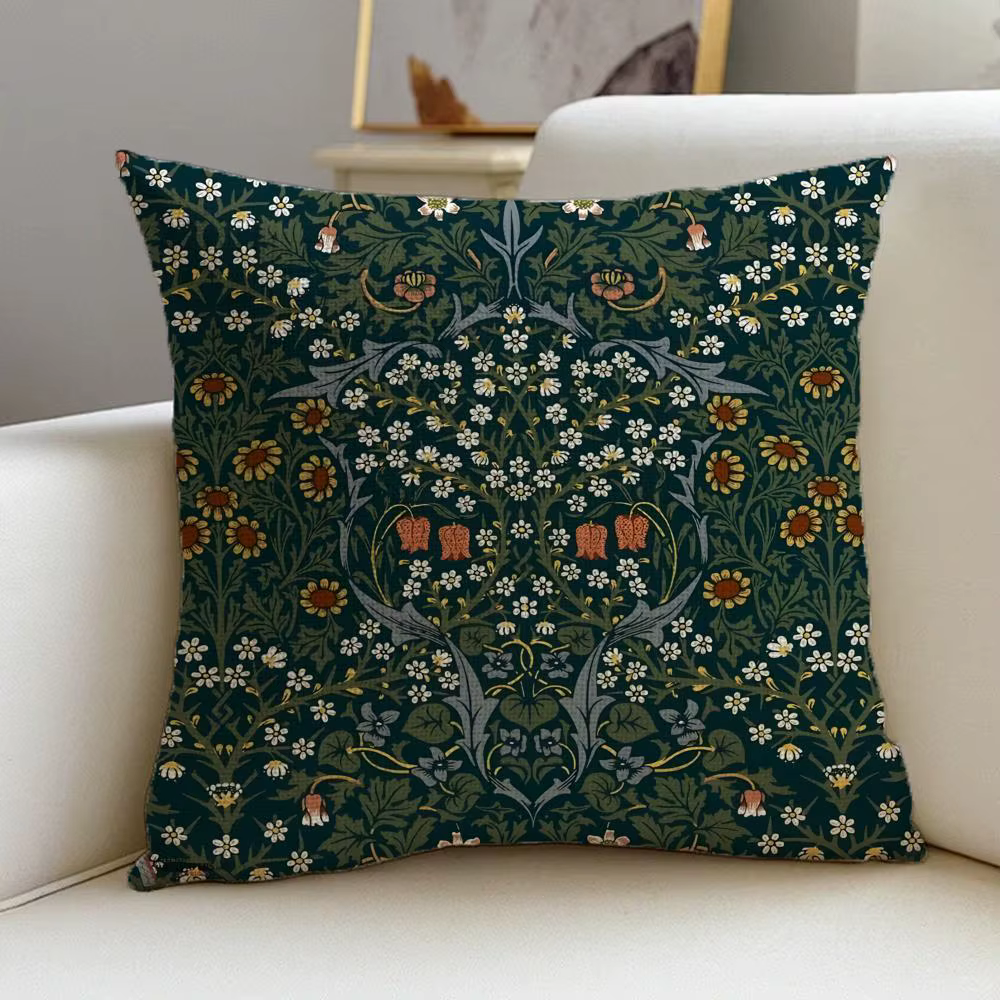 Housse de coussin Patterns by William Morris, housse de coussin, taie d'oreiller, fermeture éclair i