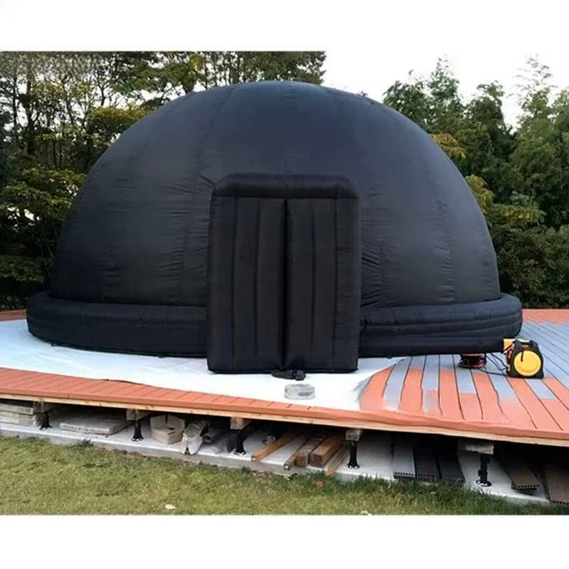 Dôme Mobile de planétarium Iatable noir, zone de cinéma de film de tente astronomique à 360 degrés p