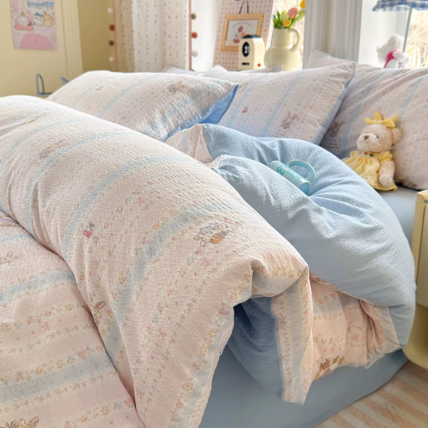Housse de couette en gaze double couche, taille simple/queen/king, funda nordica 150cama, housse de 