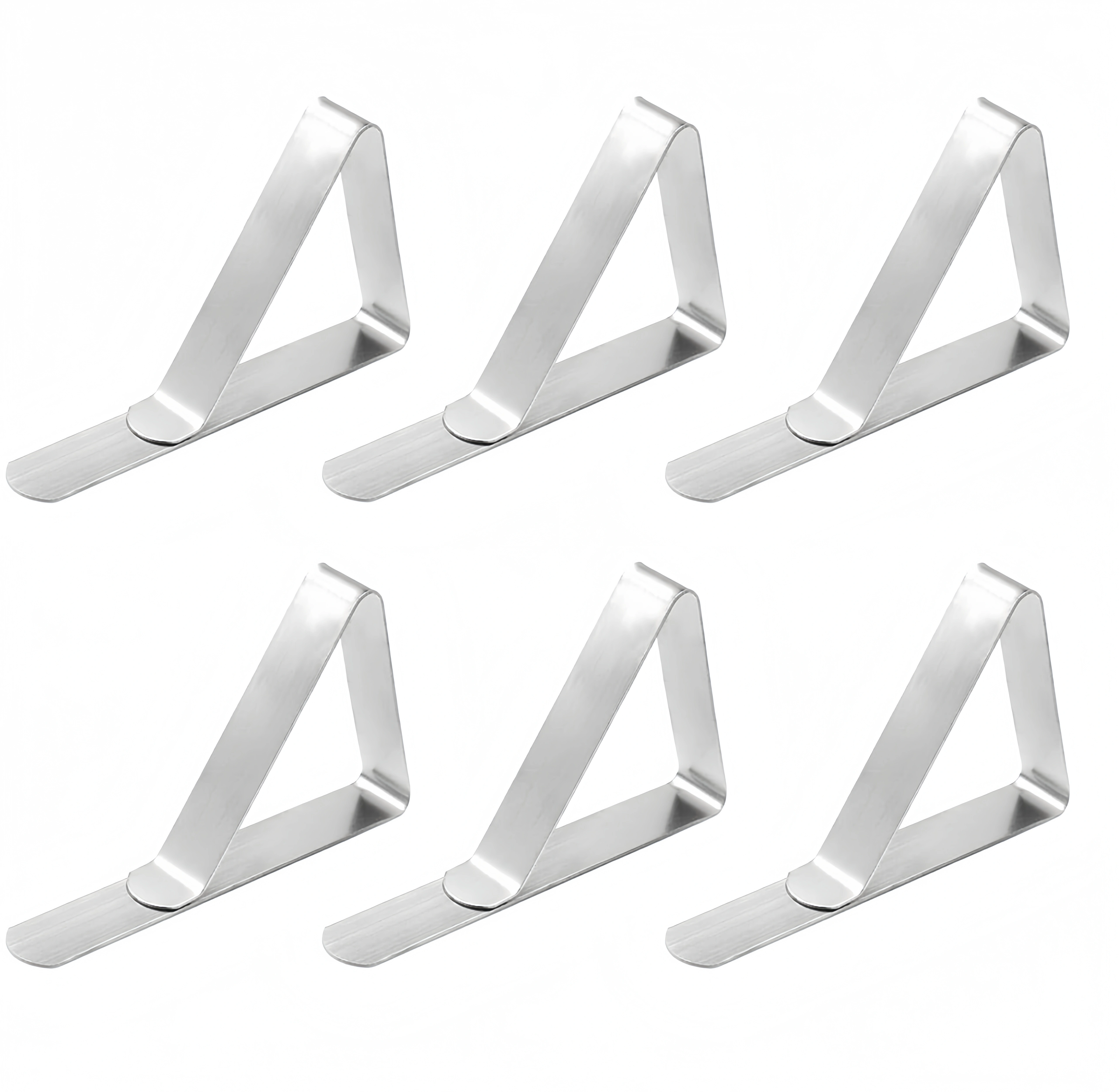 Lot de 6 pinces pour nappe - Pinces pour nappe de pique-nique - Pinces de fixation pour nappe en aci