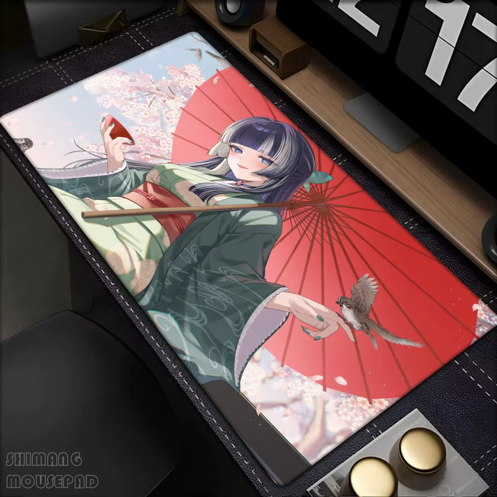 Tapis de souris Kawaii Anime Girl, impression HD, pour ordinateur portable, Hololive Juufuutei Raden