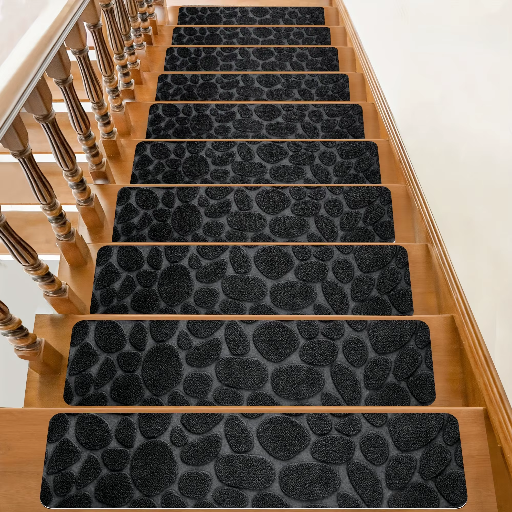 1/3 pièces de tapis antidérapants pour marches d'escalier, 20x76cm, conçus pour une utilisation en i