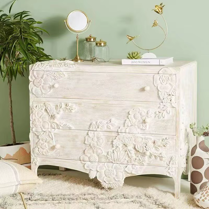 Meubles et accessoires : Armoires de salon pour adultes, Meuble de rangement de luxe nordique pour b