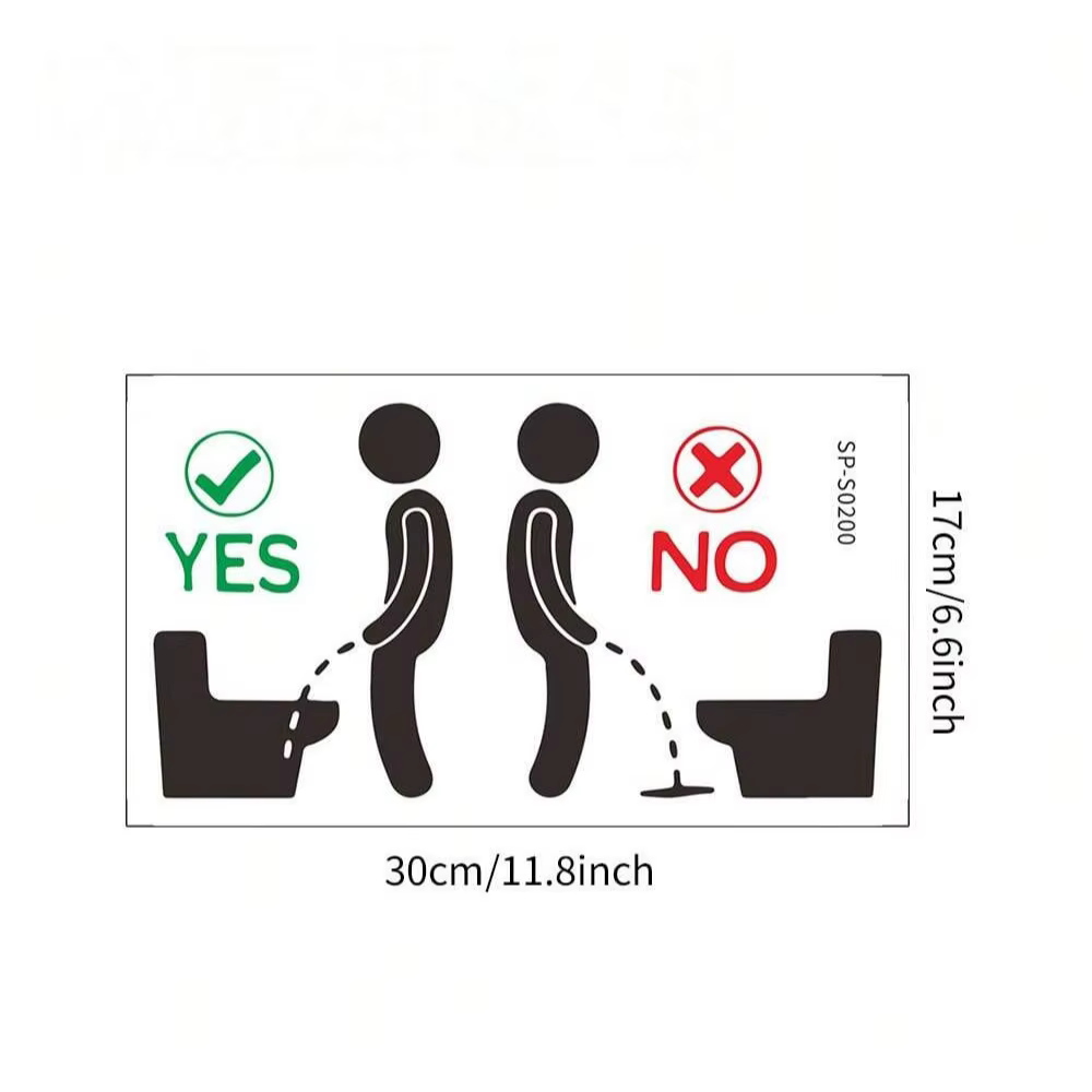 Autocollant de toilette amusant pour salle de bain, auto-adhésif amovible en plastique, créatif, Gui