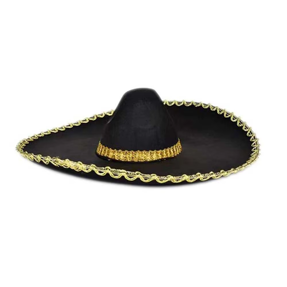 Chapeau Sombrero de Style ethnique à bord roulé, grand chapeau de soleil, chapeau du mexique respira