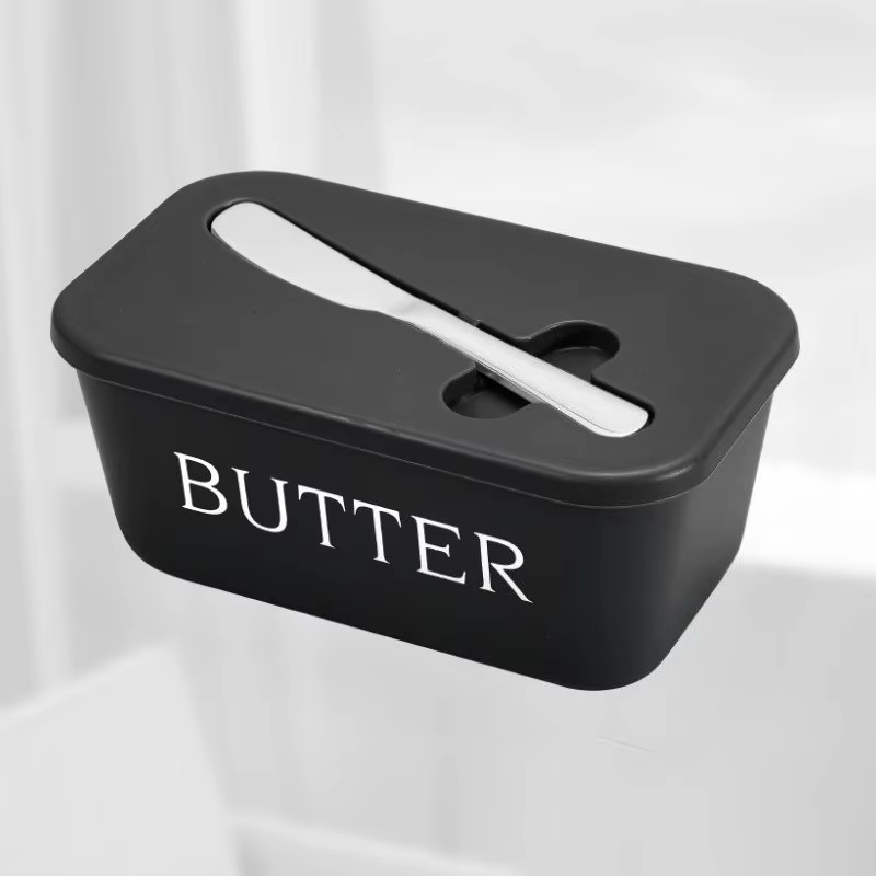 Boîte à beurre avec couteau, boîte de rangement scellée pour cuisine et restaurant, boîte à fromage 