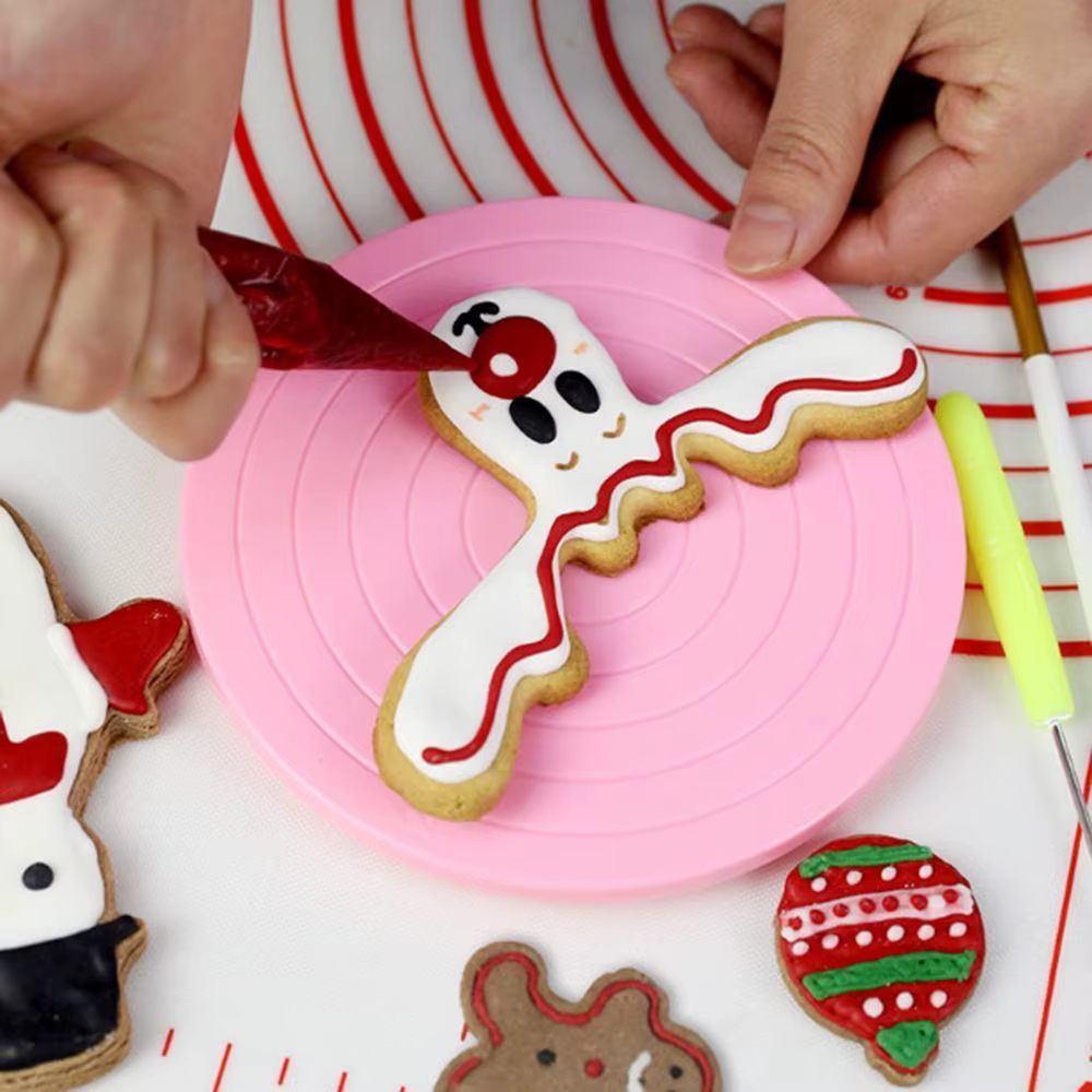 Support à gâteau rond de 14 cm, plateau tournant à 360 degrés, outil de pâtisserie pour la cuisine -