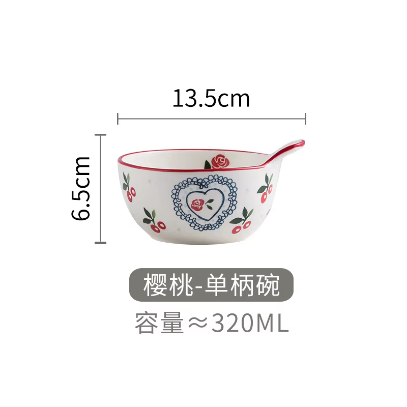 Bols en céramique de Style japonais, ménage Breskfast Souffle cuisson Dessert bol à salade motif de 