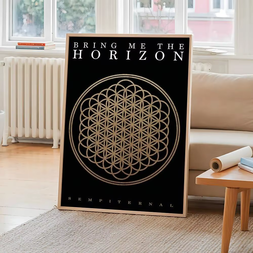 Poster artistique Bring Me the Horizon, affiche de peinture avec impressions, décoration pour la mai