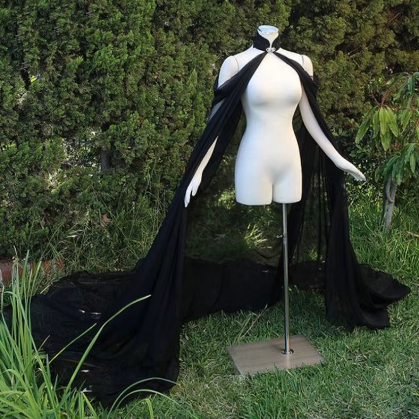 Boléro en mousseline pour mariée, veste de soirée, accessoire de mariage, cape de mariée