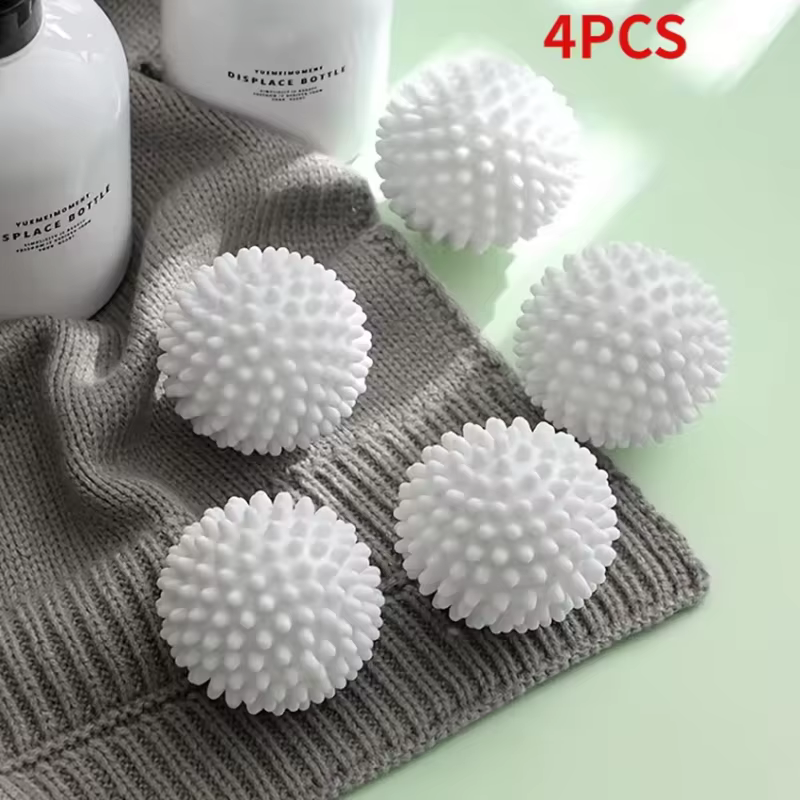 4/6 boules de lavage réutilisables - efficaces pour éviter l'emmêlement du linge, le séchage, l'adou