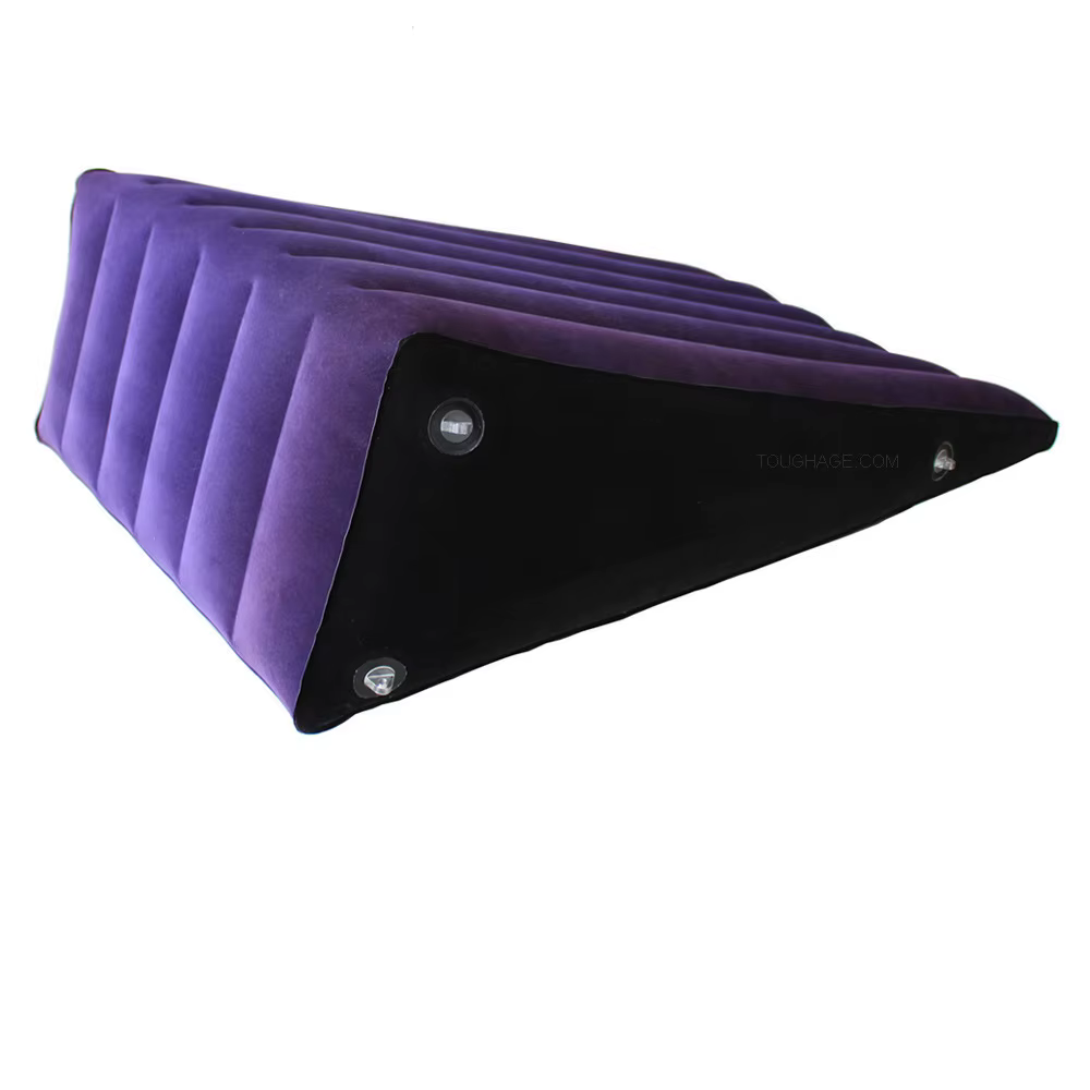 Grand coussin triangulaire gonflable en PVC pour lit, coussin de flocage, support de corps, aide à l
