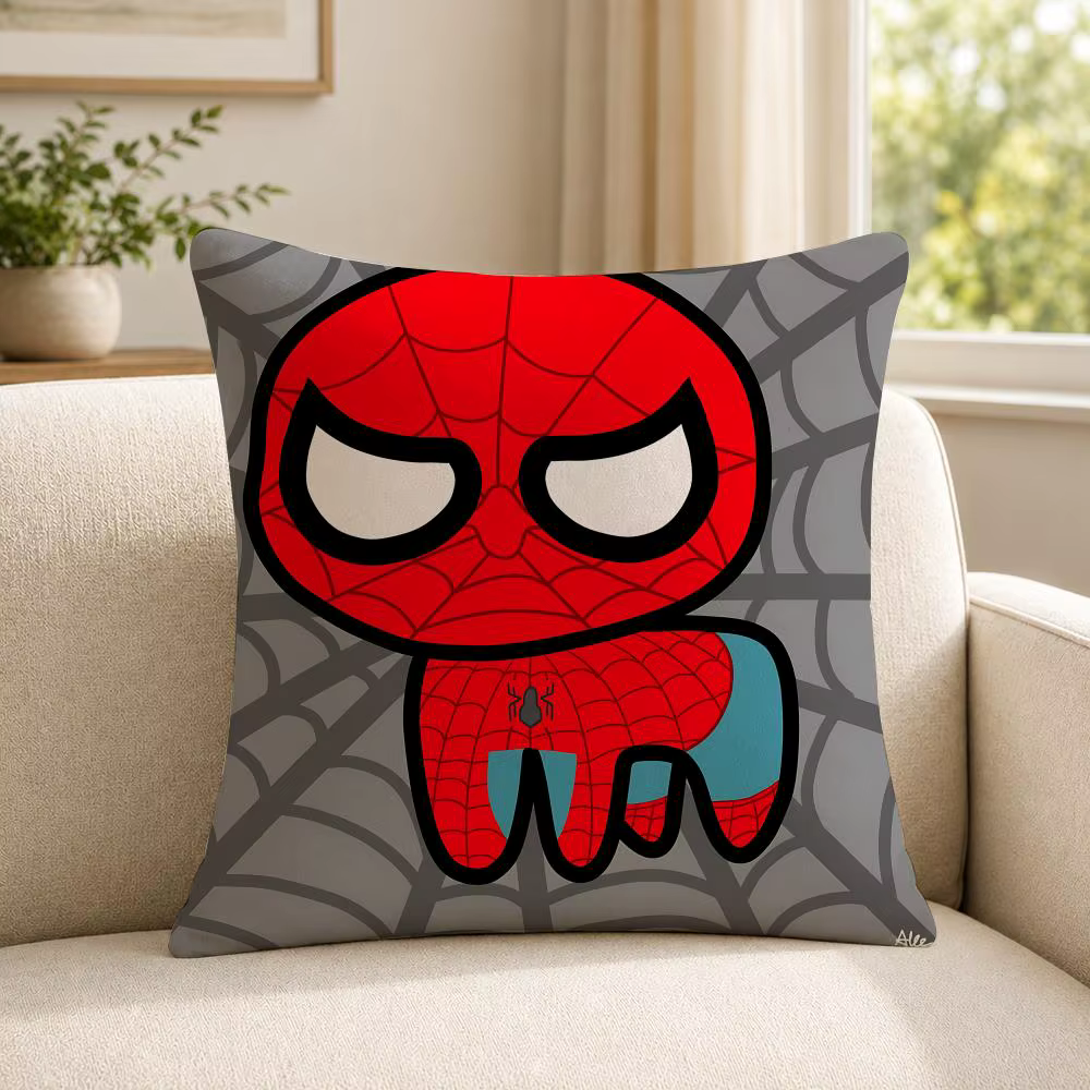 Housse de coussin en peluche courte douce et agréable pour la peau, motif F-Funny C-Cool C-Cute S-Sp