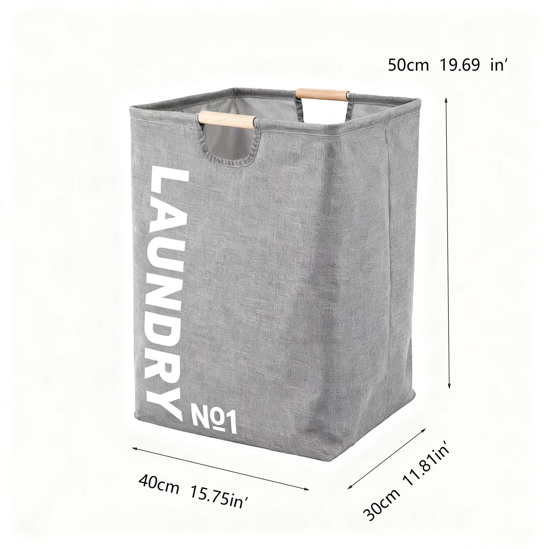 Panier à linge pliable grande capacité, bac de rangement imperméable avec poignées pour salle de bai
