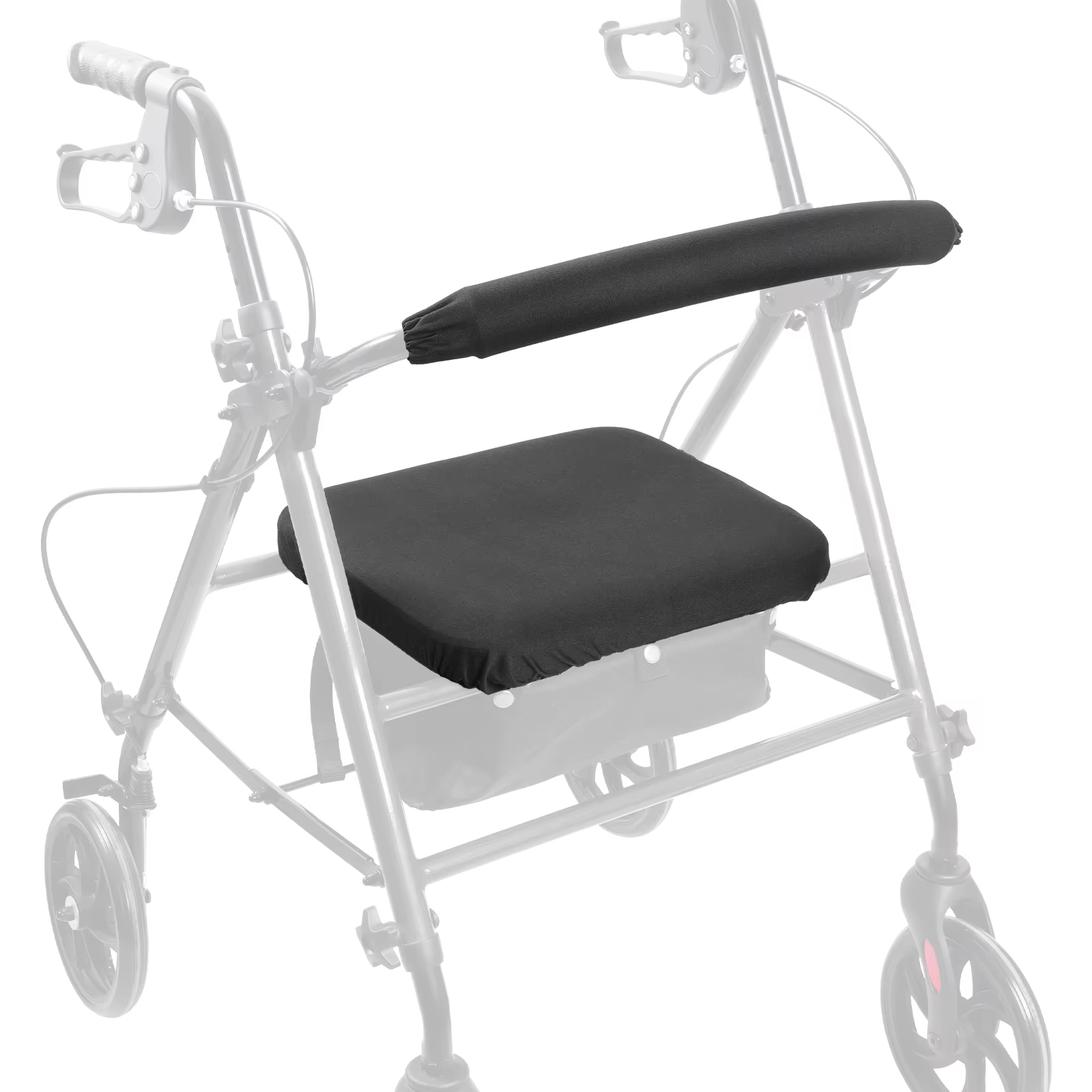 Housses de siège et de dossier Lefeke Rollator, coussin imperméable lavable, coussin de marcheurs ré