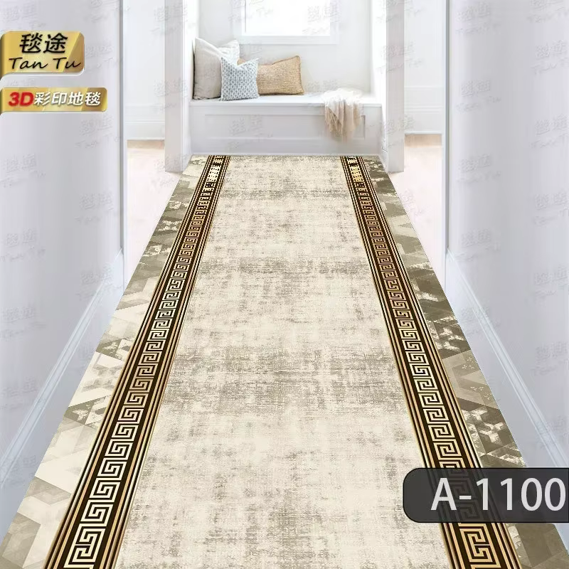 Tapis de couloir Long de Style moderne, facile à nettoyer, antidérapant, lavable, paillasson d'entré