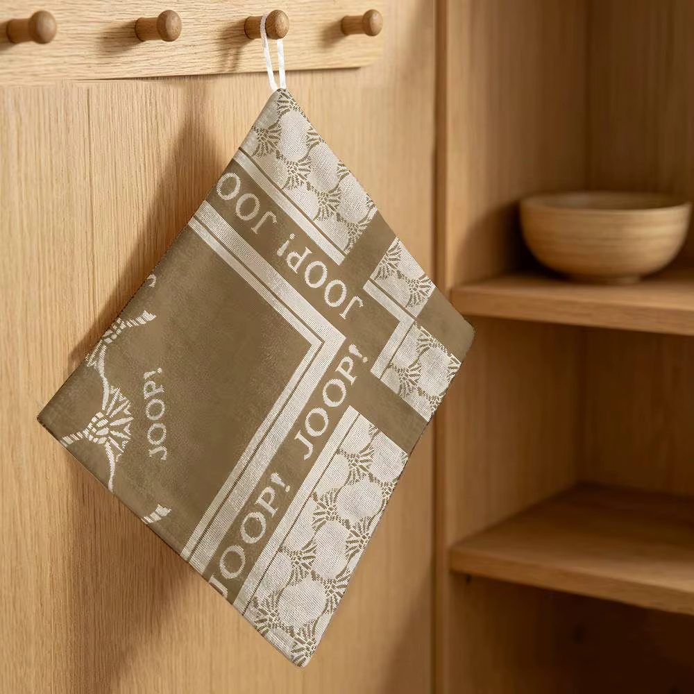 Serviette de cuisine en polyester et coton Fashion J-joop, chiffon à suspendre pour essuyer les main