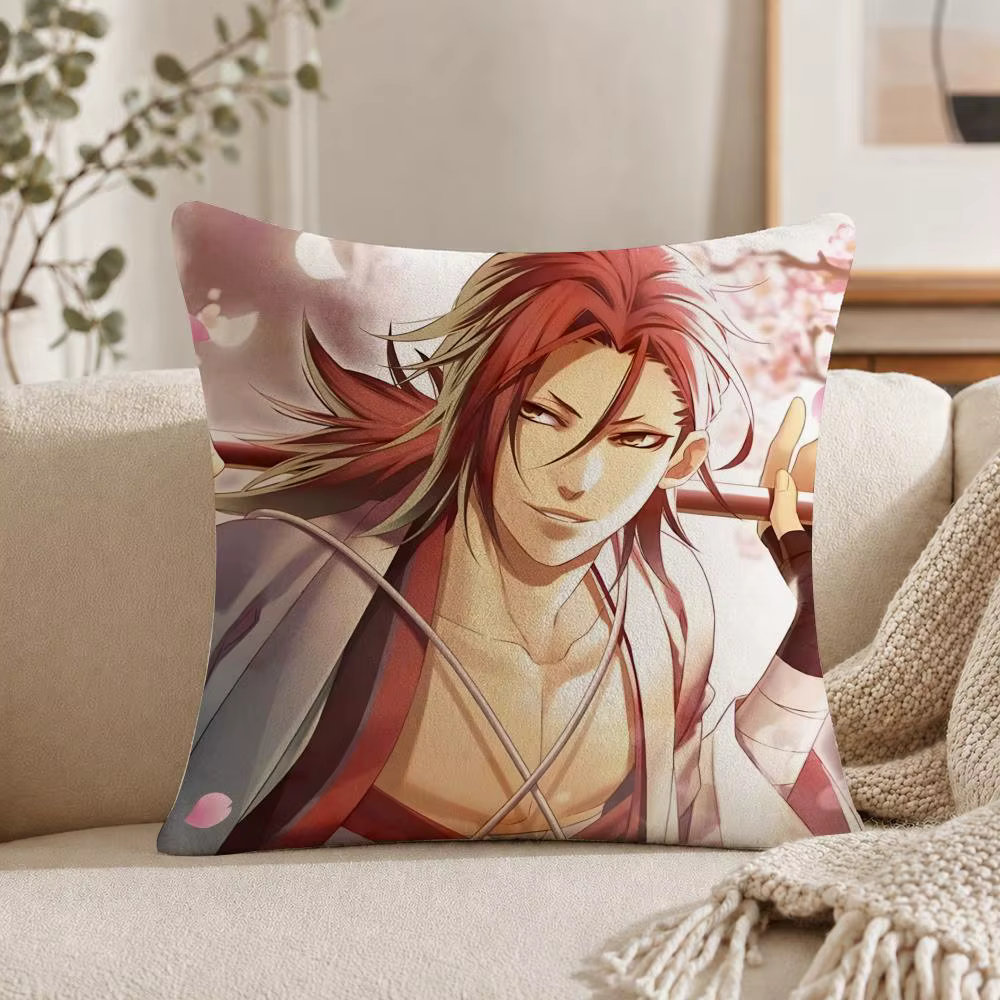 Housse de coussin Anime H-Hakuoki, housse de coussin en peluche courte et douce, confortable, chaude