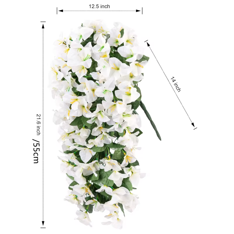 Guirlande de fleurs artificielles Bougainvillier pour mariage, décoration intérieure, Saint-Valentin