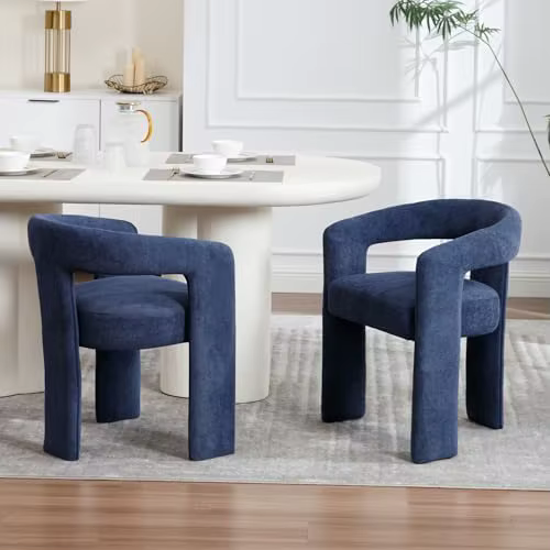 Chaises de salle à manger modernes vertes en bouclette, chaises d'appoint rembourrées en sherpa, con
