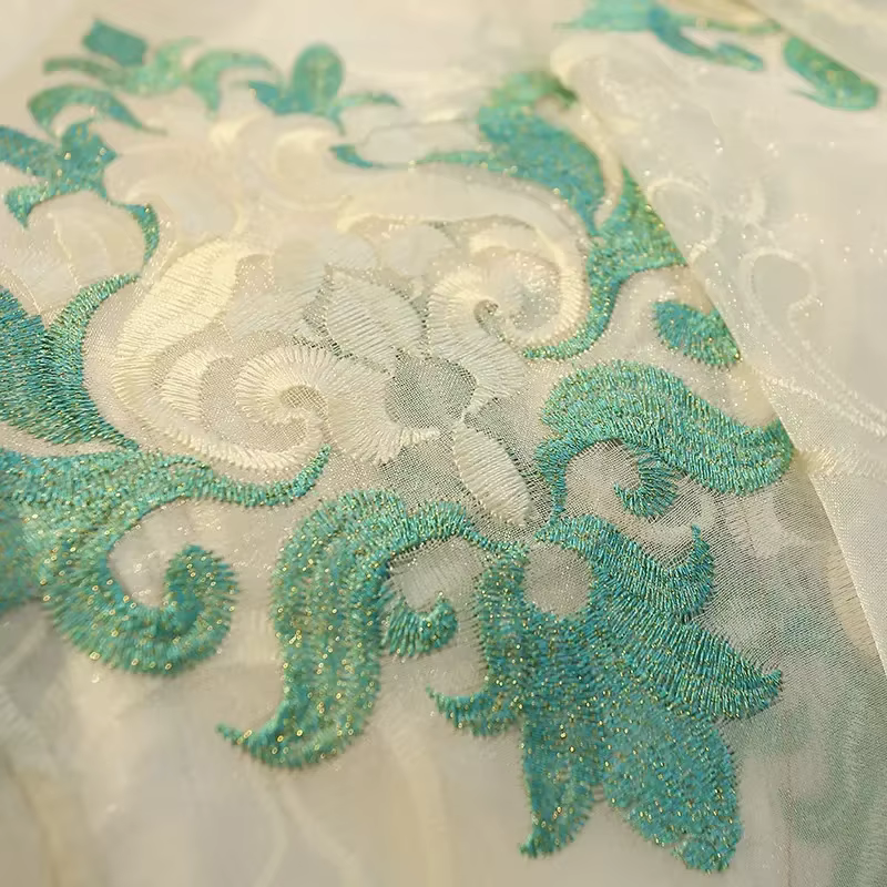 Rideaux de luxe européens pour salon cantonnière occultante Tulle flanelle épaissie Villa chambre sa