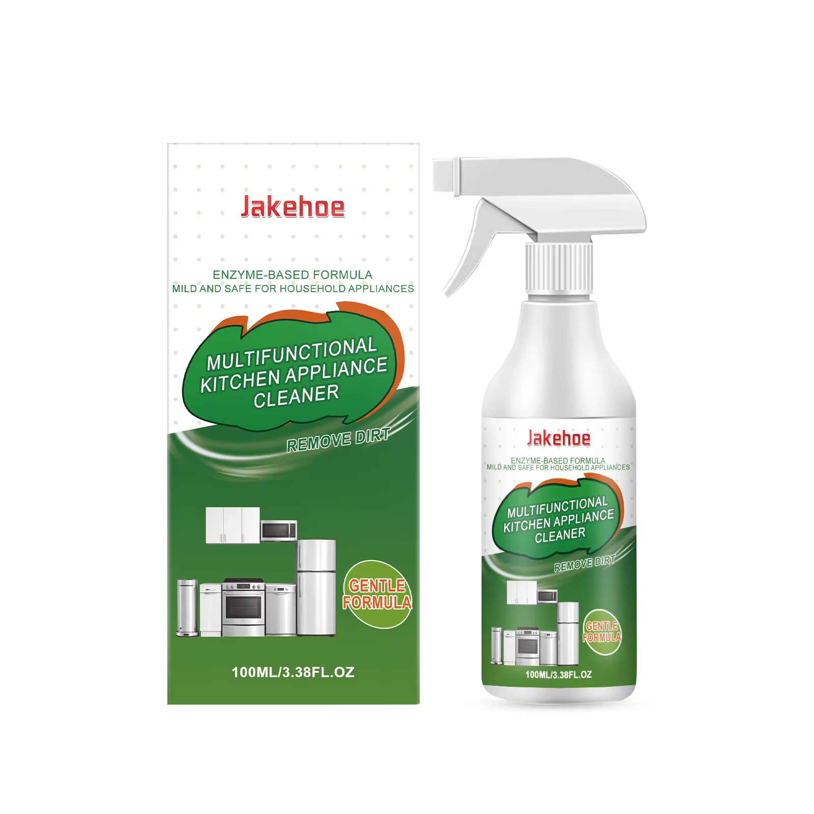 Nettoyant pour appareils de cuisine, dissout les taches d'huile tenaces, réduit les odeurs, restaure