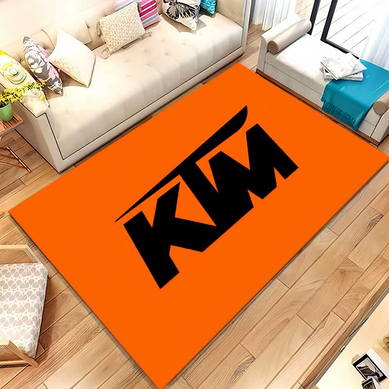 Tapis antidérapant rétro K-KTM Racing Moto pour salon, tapis doux pour chambre à coucher, salle de j