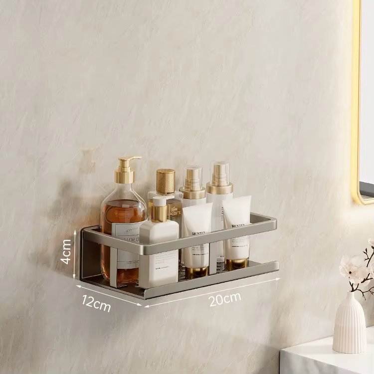 Support de Rangement Mural pour Toilettes, Lavabo Non Kie, Salle de Bain de Luxe Légère