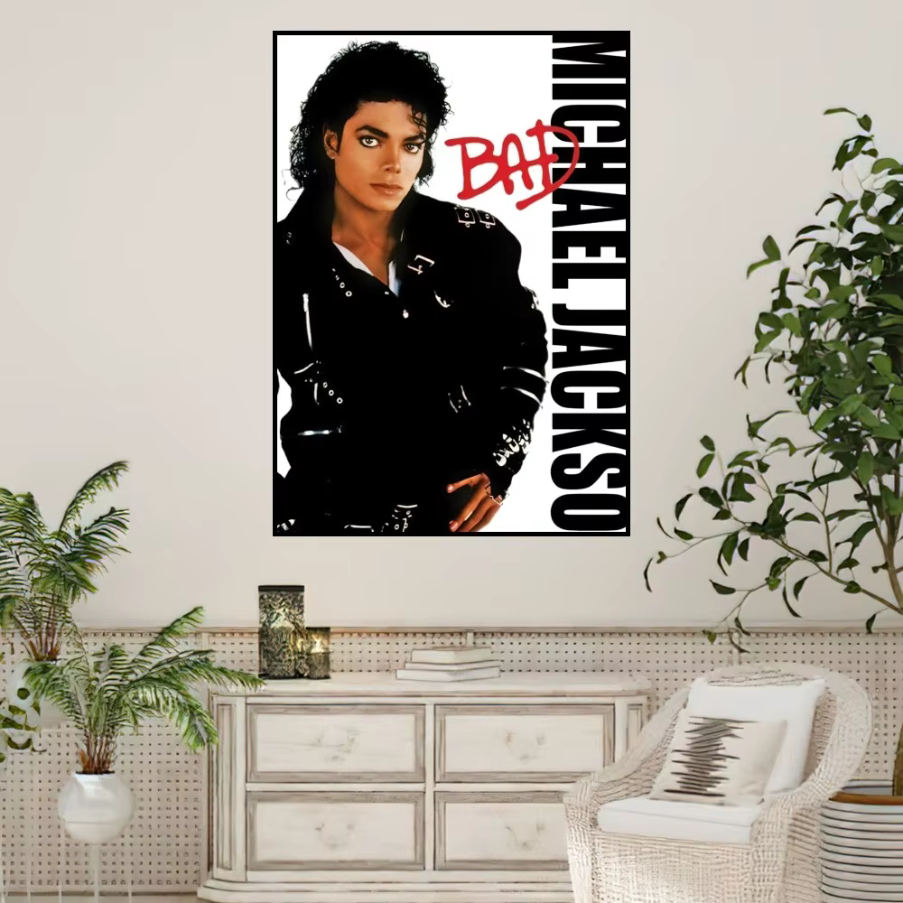 Affiche Murale du Chanteur Michael Jackson, Imprimés pour la Maison, Peinture pour Chambre à Coucher