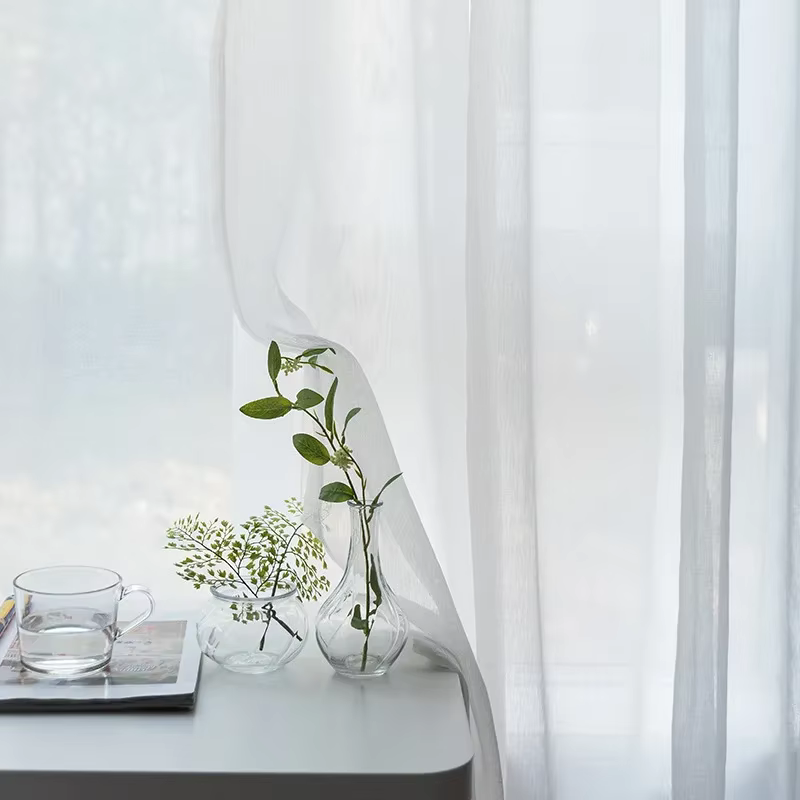 Rideaux occultants brodés bleu-vert américain pour chambre à coucher, rideaux décoratifs gris de hau