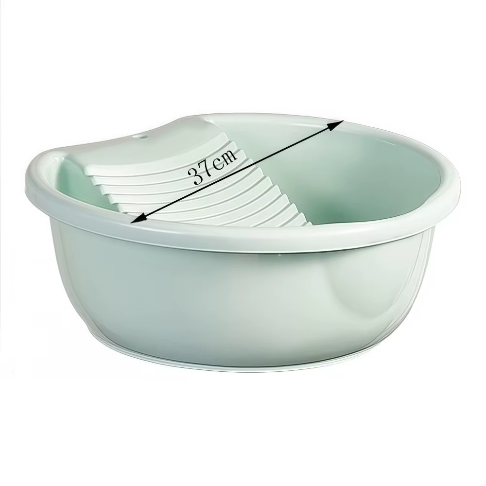 Bassin de lavage 2-en-1 en plastique épaissi pour le nettoyage des sous-vêtements, bac à linge léger