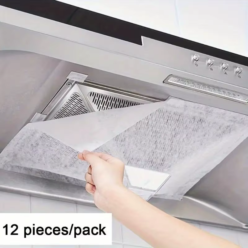 Filtre en papier pour hotte aspirante, couverture absorbante d'huile pour cuisinière de cuisine, hou