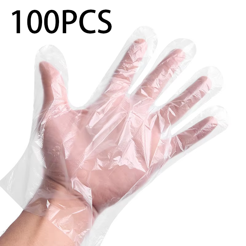 Gants jetables en PE, imperméables, pour la cuisine, le ménage, la cuisson, le nettoyage, les voyage