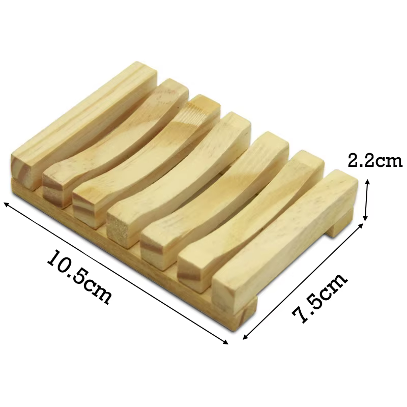 Porte-savon en bambou naturel, support de rangement de savon en bois pour salle de bain, empêche la 
