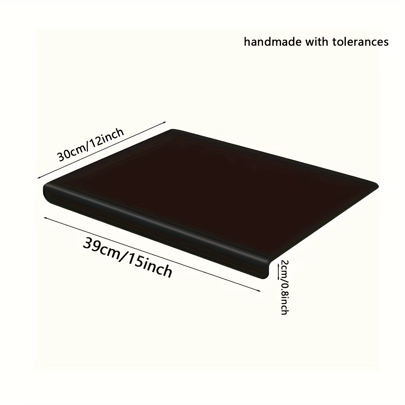 Grande planche à découper noire en acrylique, haute ténacité, antidérapante, Surface facile à nettoy