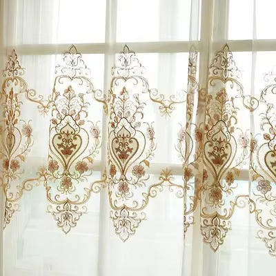 Rideaux de luxe européens de haute qualité, pour salon, salle à manger, chambre à coucher, rideau br