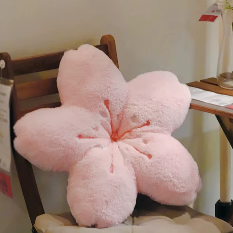 Coussin pétale de fleur de cerisier rose! Décor de chambre à coucher et de salon, siège de sol de ba