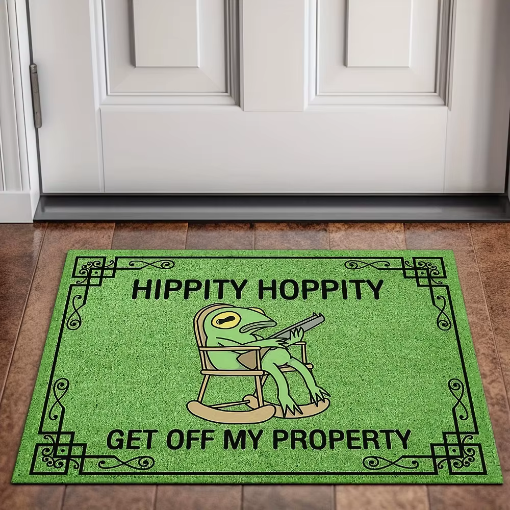VIKAMA loisirs grenouille tapis vert paillasson tapis de bienvenue tapis extérieur léger salon tapis