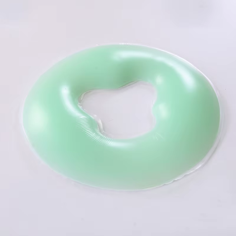 Oreiller rond en silicone en forme de U pour salon de beauté, doux et confortable, massage, spa, tro