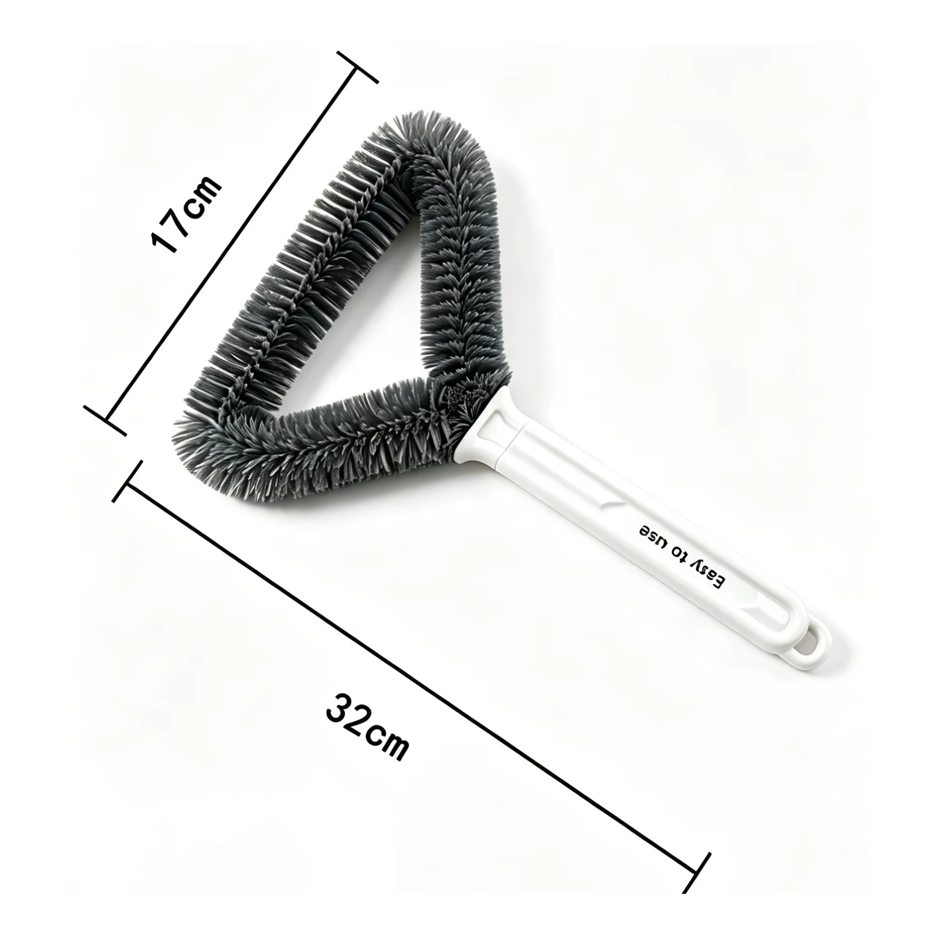 Brosse de nettoyage triangulaire pour moustiquaire de fenêtre, rideau, filet, dépoussiérage, outils 